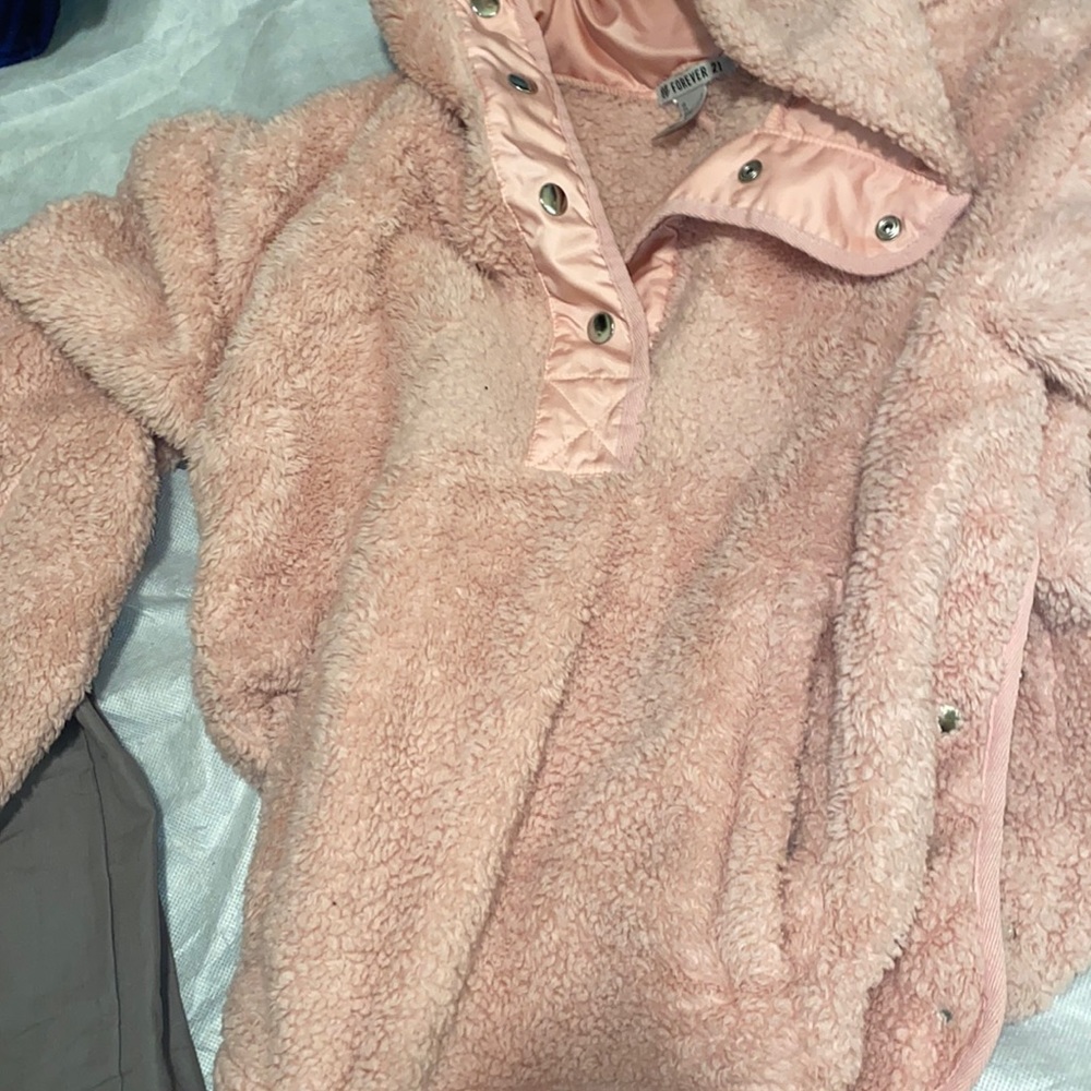 pink sherpa jacket